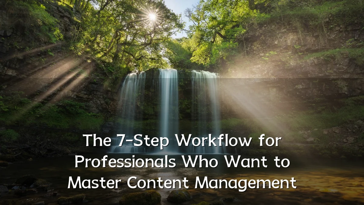 The 7-Step Workflow for Professionals Who Want to Master Content Management