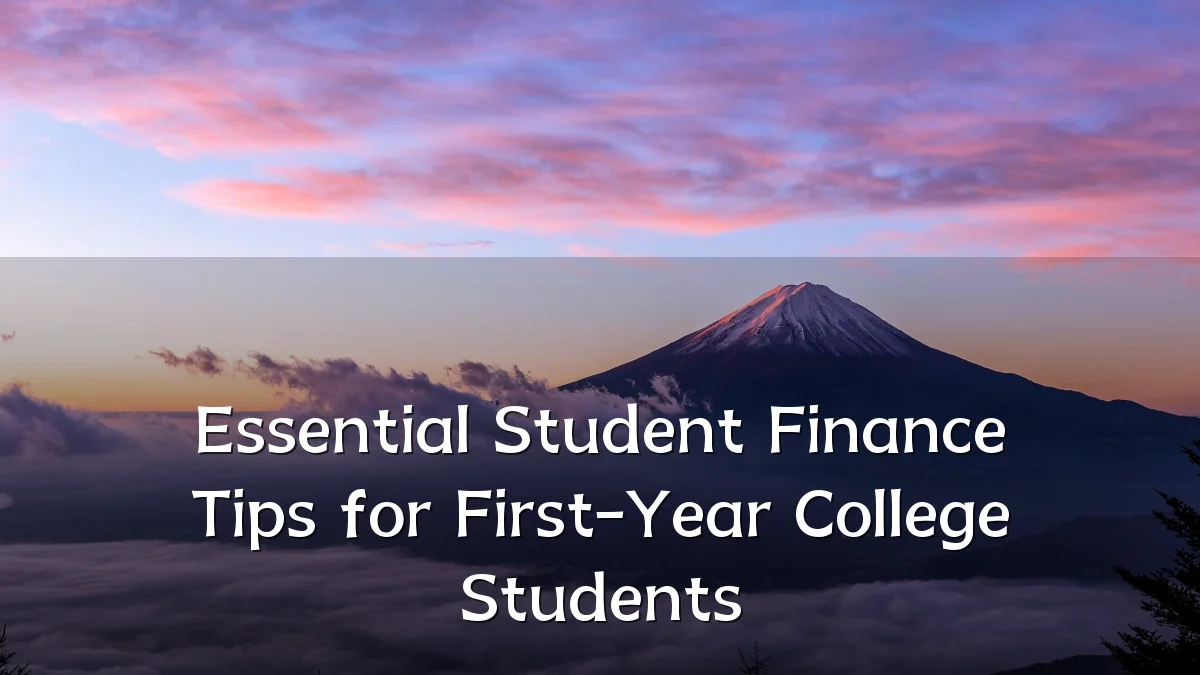 Essential Student Finance Tips for First-Year College Students