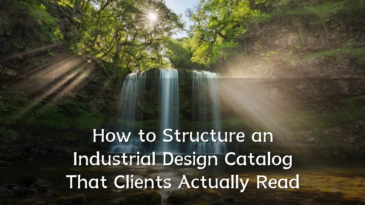 How to Structure an Industrial Design Catalog That Clients Actually Read
