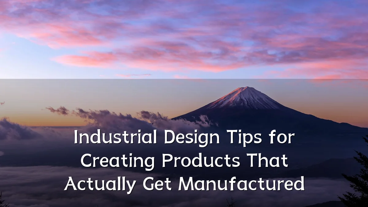 Industrial Design Tips for Creating Products That Actually Get Manufactured
