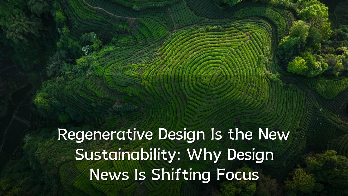 Regenerative Design Is the New Sustainability: Why Design News Is Shifting Focus