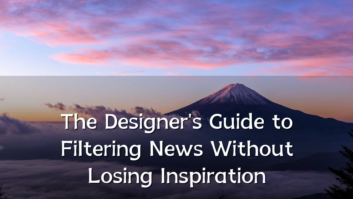 The Designer's Guide to Filtering News Without Losing Inspiration