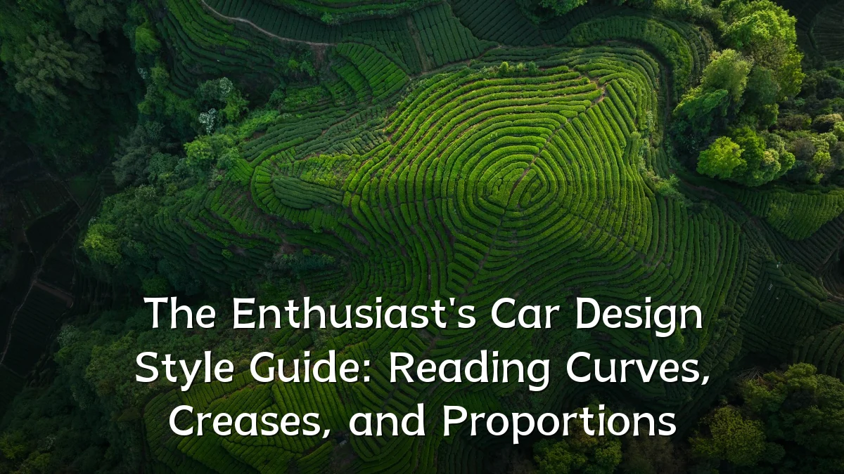 The Enthusiast's Car Design Style Guide: Reading Curves, Creases, and Proportions