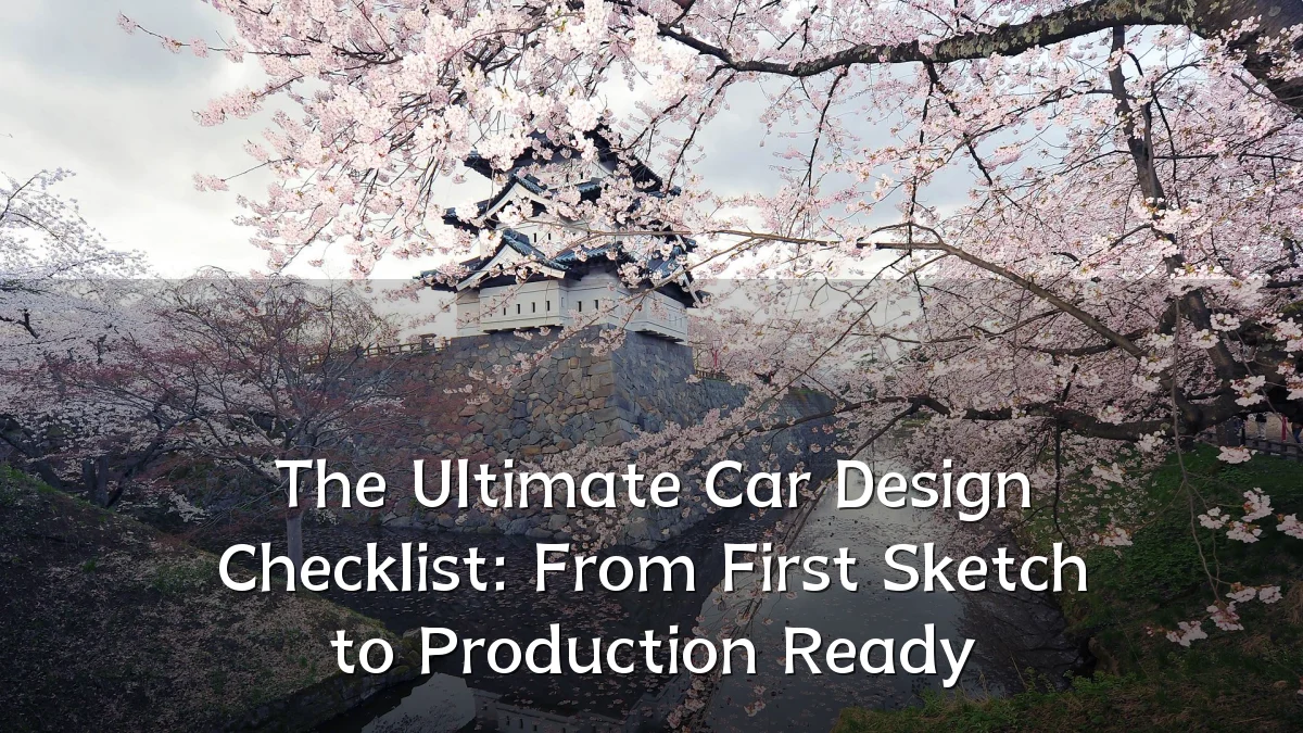 The Ultimate Car Design Checklist: From First Sketch to Production Ready