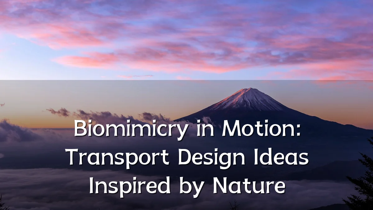 Biomimicry in Motion: Transport Design Ideas Inspired by Nature