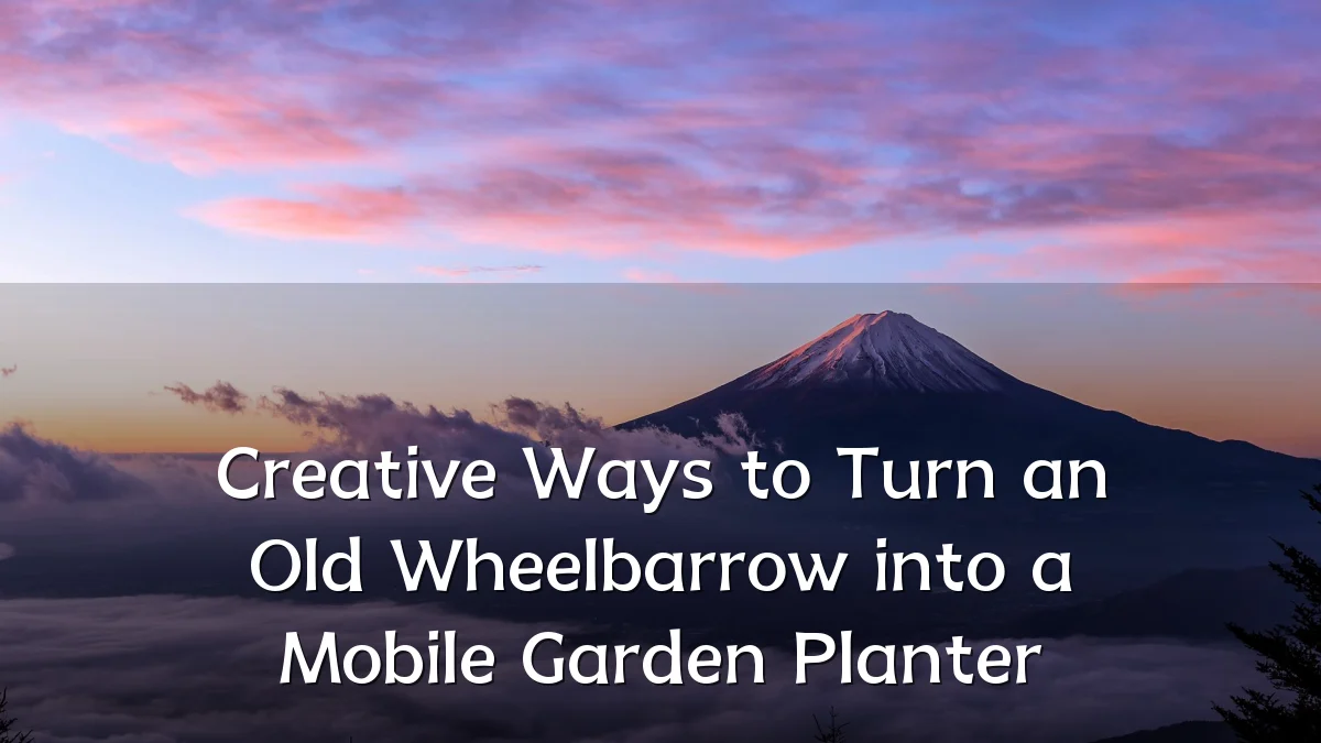 Creative Ways to Turn an Old Wheelbarrow into a Mobile Garden Planter