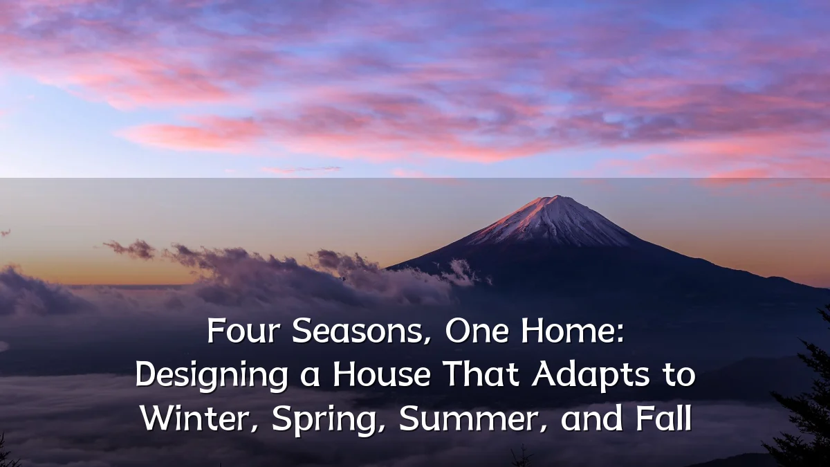 Four Seasons, One Home: Designing a House That Adapts to Winter, Spring, Summer, and Fall