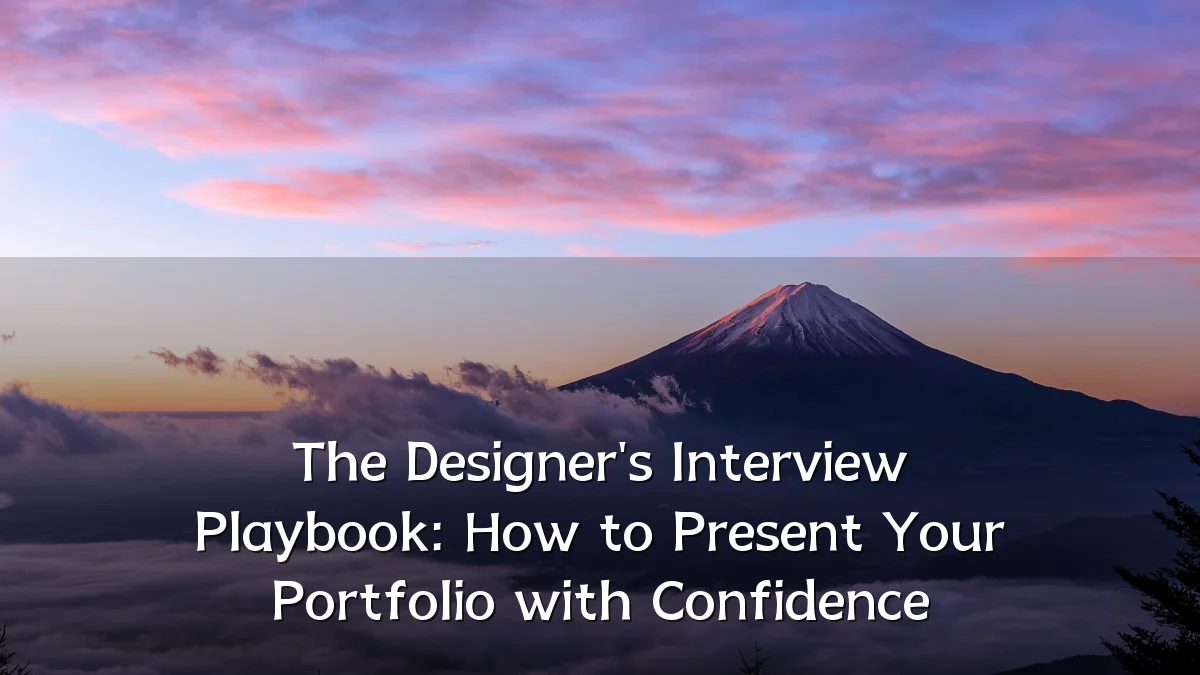 The Designer's Interview Playbook: How to Present Your Portfolio with Confidence