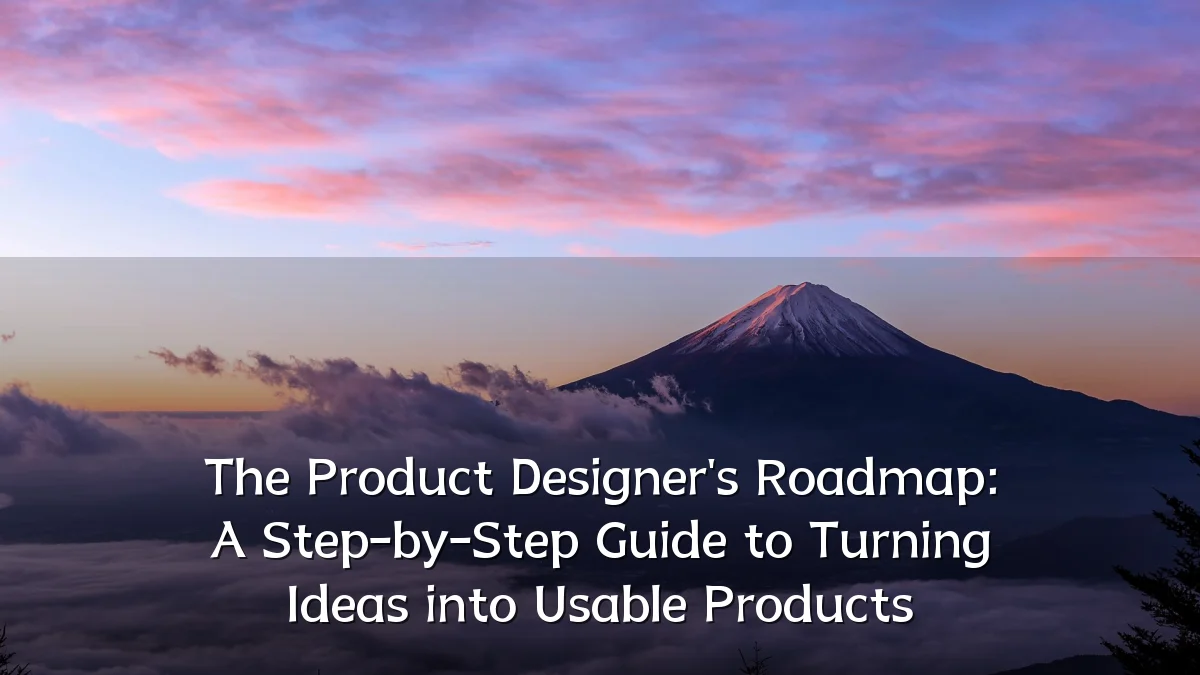 The Product Designer's Roadmap: A Step-by-Step Guide to Turning Ideas into Usable Products