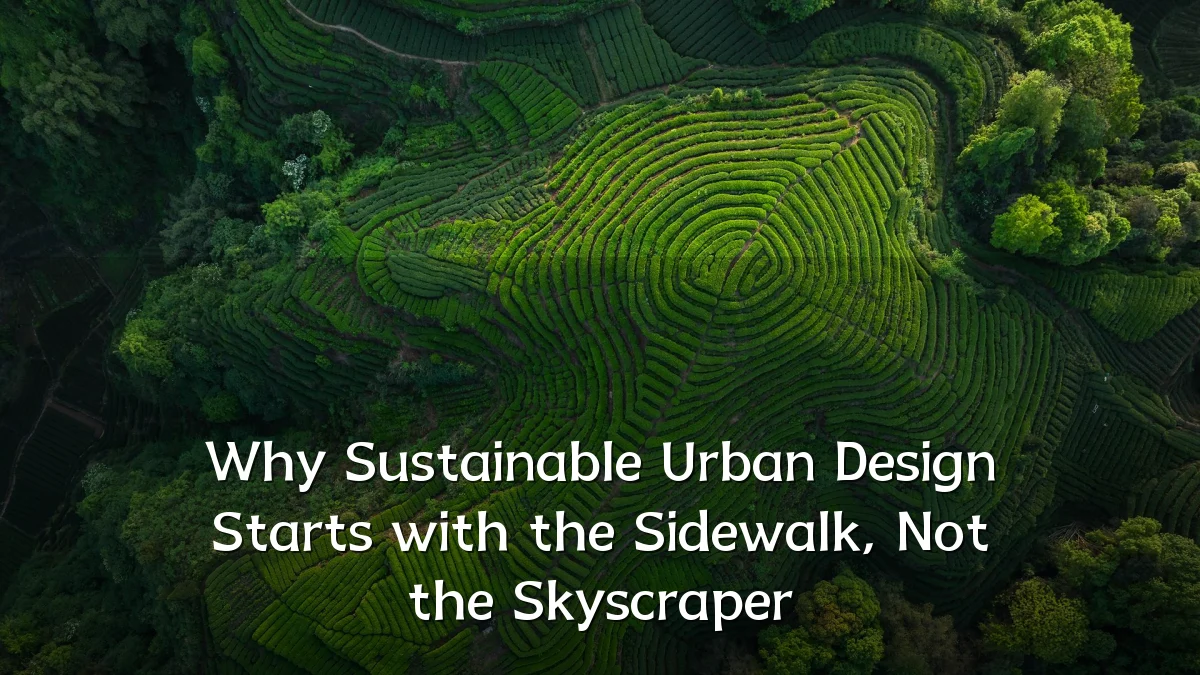 Why Sustainable Urban Design Starts with the Sidewalk, Not the Skyscraper
